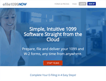 Tablet Screenshot of efile1099now.com